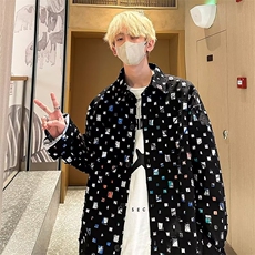 青春流行男春季夹克文艺潮外套破洞夹克C152P80，男装夹克，星座1116-2