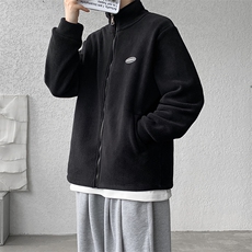 8XL-M摇粒绒外套男奥粒绒加厚羊羔绒卫衣内胆夹克JK1314P68控88，男装夹克，电商D206-1