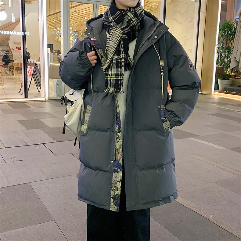 冬季新款韩版中长宽宽松大码加厚棉衣外套XZ102B-1-M6652P145图片
