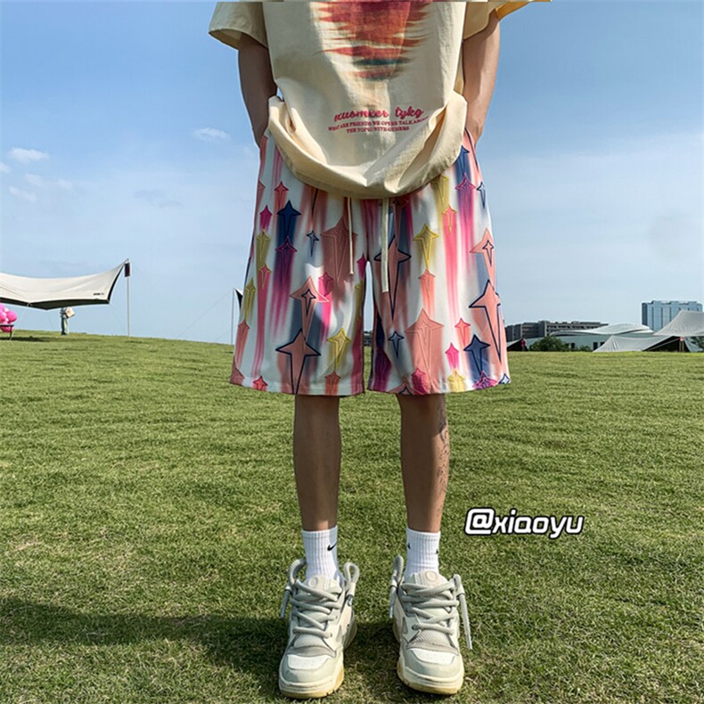 XZ616夏季新款坠星冰丝裤休闲沙滩裤TY875P25控39,男装休闲裤,星座512A（原616）