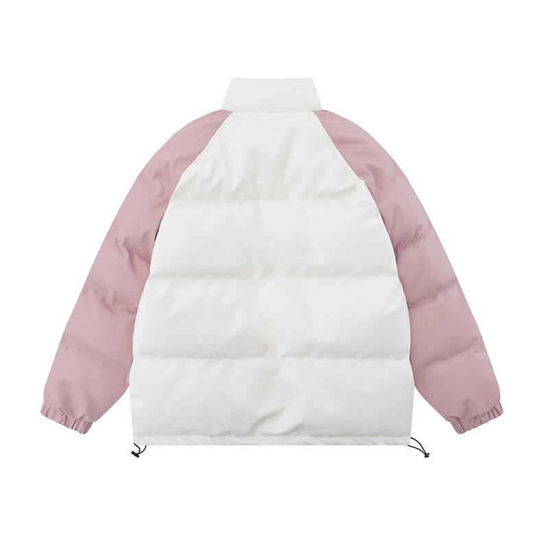 白底新款冬季时尚百搭宽松PU皮棉服外套MY65202P115控158,男装棉衣,电商A268-1