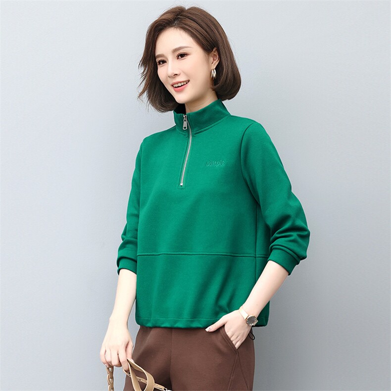 时尚百搭宽松气质休闲卫衣女款长袖上衣,女装卫衣/绒衫,鑫鑫格