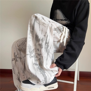 1506-1/GRX-B9900/P35阔腿长裤2025秋季休闲运动裤图片