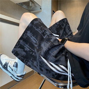 抖音品质夏季新款潮流扎染宽松休闲五分裤B315-K25795-特p25控48图片
