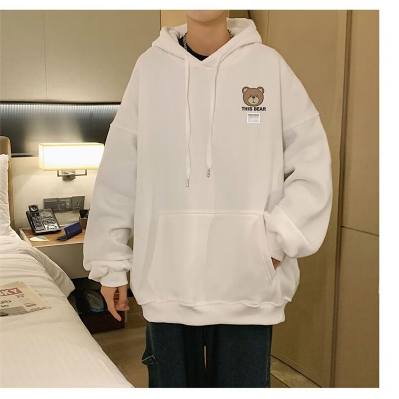 350g华棉潮牌印花连帽卫衣男女休闲春秋宽松时尚上衣5153-P43网图,男装卫衣,电商B245