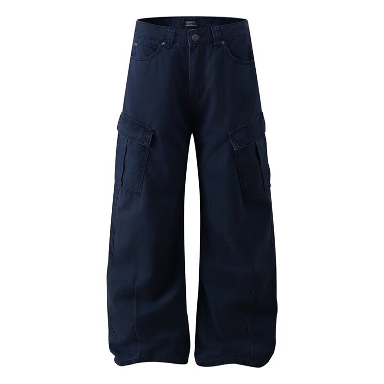 美式微喇叭牛仔裤男女复古cleanfit水洗棉工装裤子K90066-P60网图,男装牛仔裤,电商B245