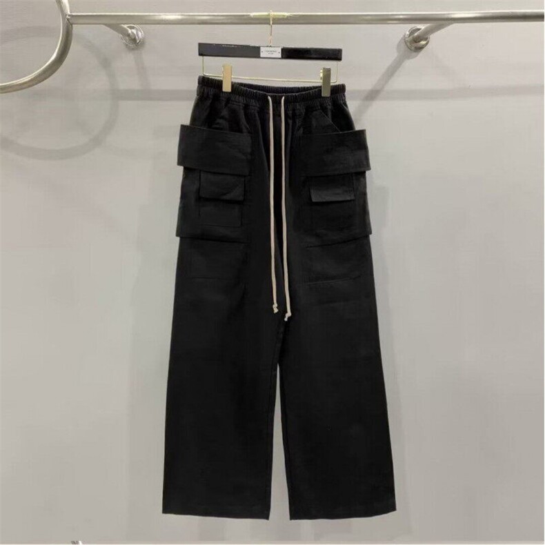 W9300-P53网图现货春季新款暗黑风机车双环针织宽松休闲百搭长裤,男装休闲裤,星座1608-2