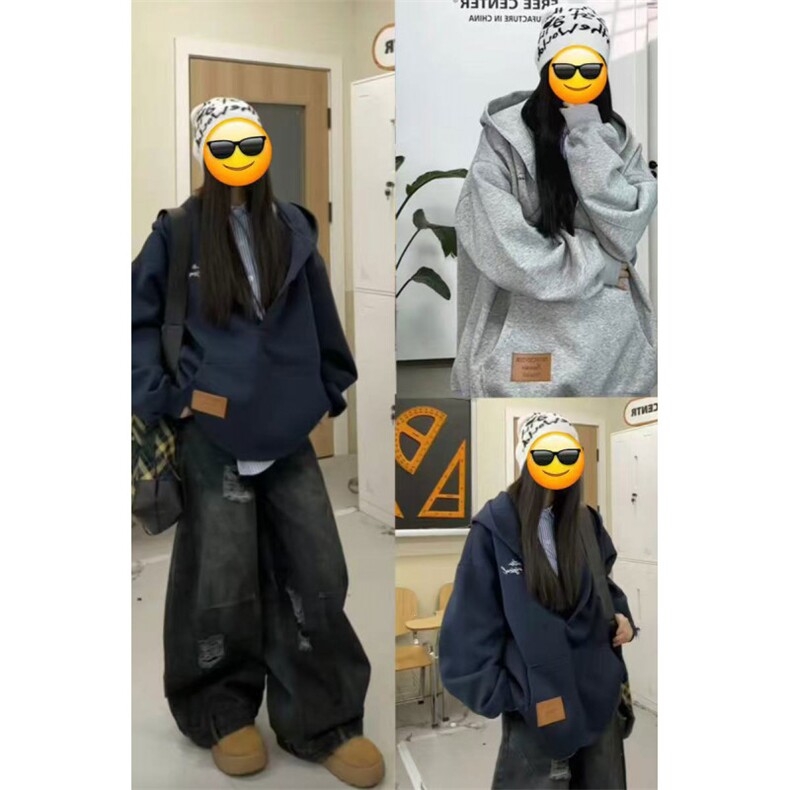 视频截图慎用!图片只做展示大货已到美式大V领连帽卫衣WY78069P65,男装卫衣,星座226-2
