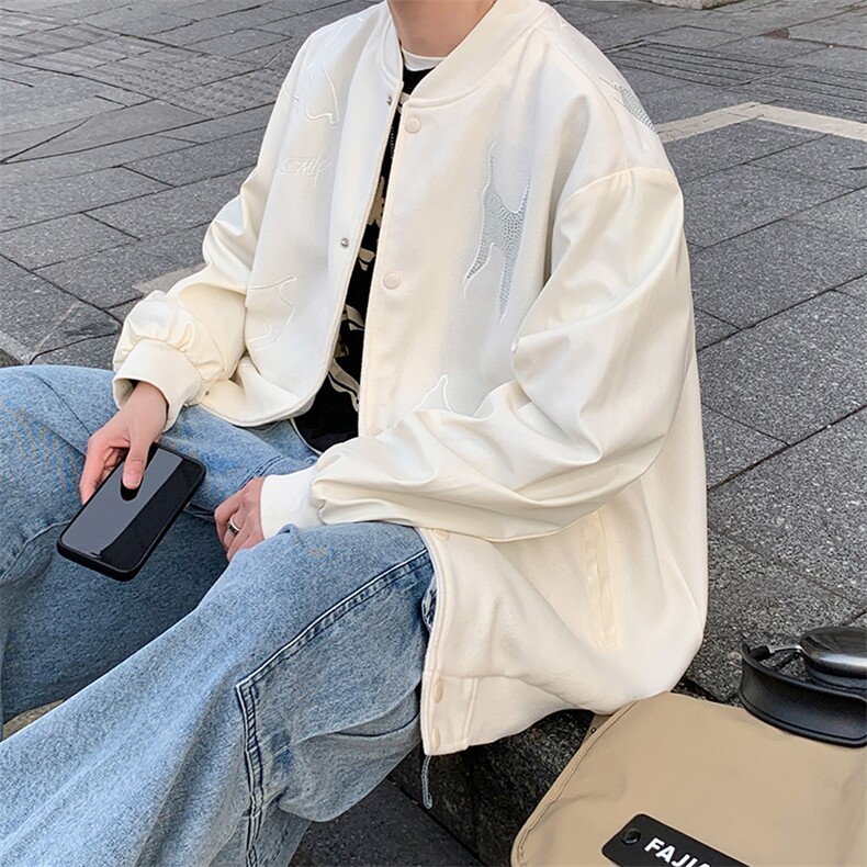 秋季美式潮牌棒球服男拼接飞行夹克上衣外套JK121-P60,男装夹克,星座308B-2