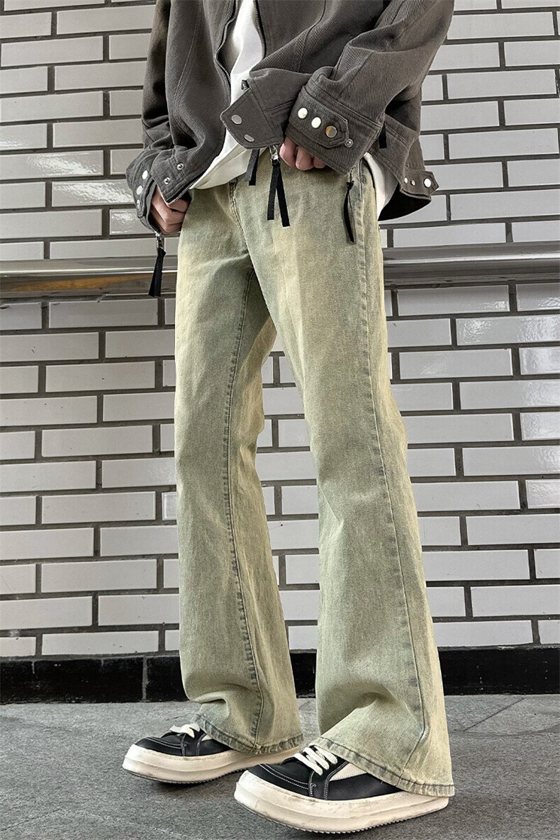 2026春季新款外景大码美式微喇牛仔裤M-5XGK24097-特P35,男装牛仔裤,电商A022