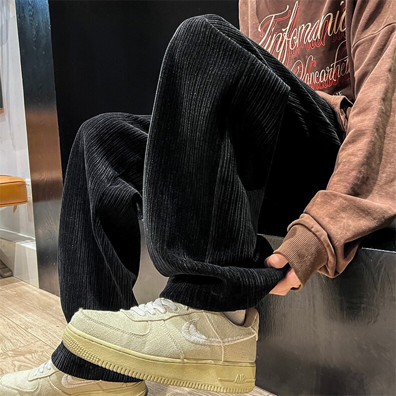 抖音直播雪尼尔直筒裤休闲裤长裤A014-DY2110-P65控88,男装休闲裤,电商A014