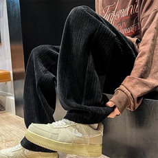 抖音直播雪尼尔直筒裤休闲裤长裤A014-DY2110-P65控88，男装休闲裤，电商A014