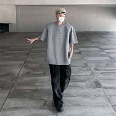 夏季潮牌圆领短袖T恤新款潮流宽松休闲百搭上衣，男装T恤，星座410-7