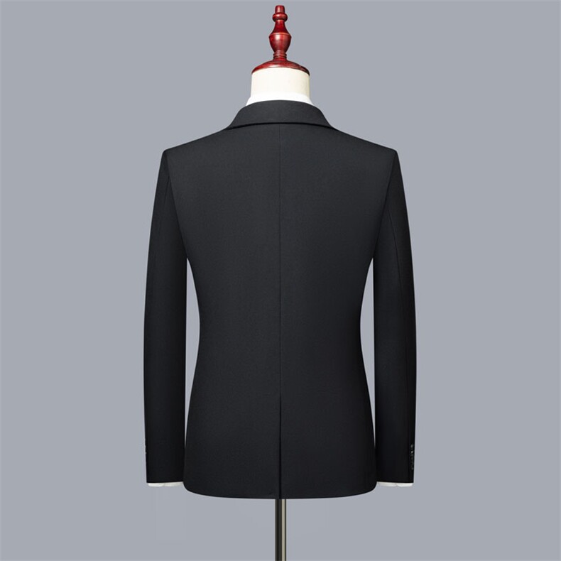 三色单排扣时尚春秋套装商务西服P200-三件套8018,男装西服,星座613B