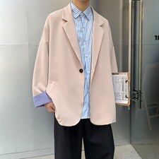 港风潮ins痞帅西服帅气潮流秋季外套炸街小西装现货W609-P52，男装西服，星座512-4
