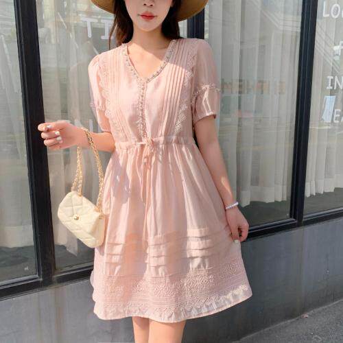 夏季新款蕾丝连衣裙，女装连衣裙，哈咔