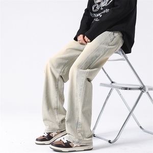 8XL-M特大码牛仔裤渐变宽松阔腿裤男加肥加大休闲款k915p55控78图片