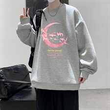 圆领卫衣男大码加厚加绒长袖t恤男S6209-P28加绒款-P33，男装卫衣，电商A040