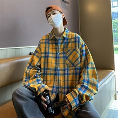 青春流行衬衫潮流春季简约原宿日系日常男新款QC18P40，男装衬衫，星座1116-2