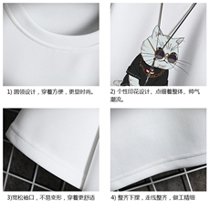 TK28044-P25春夏季七分袖t恤男大码五分袖男短袖中袖网格挂拍，男装T恤，电商A040A