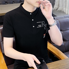 短袖T恤男印花圆领半袖上衣夏季中青年男士时尚休闲体恤衫，男装T恤，电商B212（原钱塘6029）