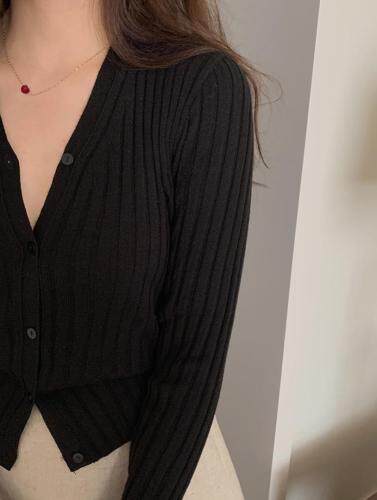 2021春甜美韩系针织开衫，女装，LMNC