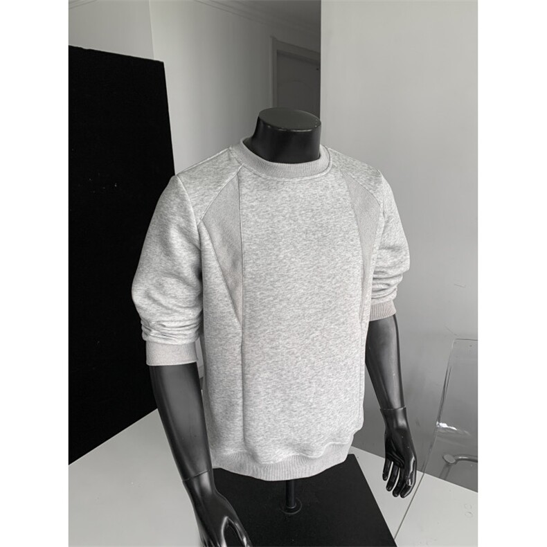 WY804-尺码M-3XL-P32-美式重磅正肩内搭小领口打底衫卫衣，男装T恤，星座1811B