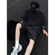 大码冰丝衬衫短裤套装DC2179上衣16-DK8492短裤15【特价】，男装牛仔裤，电商A007