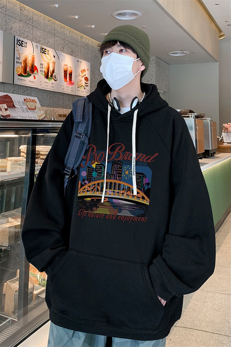 已注册港风得物抖音直播高品质男宽松连帽卫衣外套W5017P45控68,男装卫衣,电商C408(原B339-1)