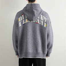 25756-P78秋季时尚连帽毛衣外套男士针织衫简约提花内搭打底衫，男装T恤，电商D310B