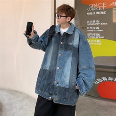 古牛仔外套女2023年春秋新款宽松百搭小众潮牌机车夹克JK3328，男装夹克，星座1116A-1（原606A）
