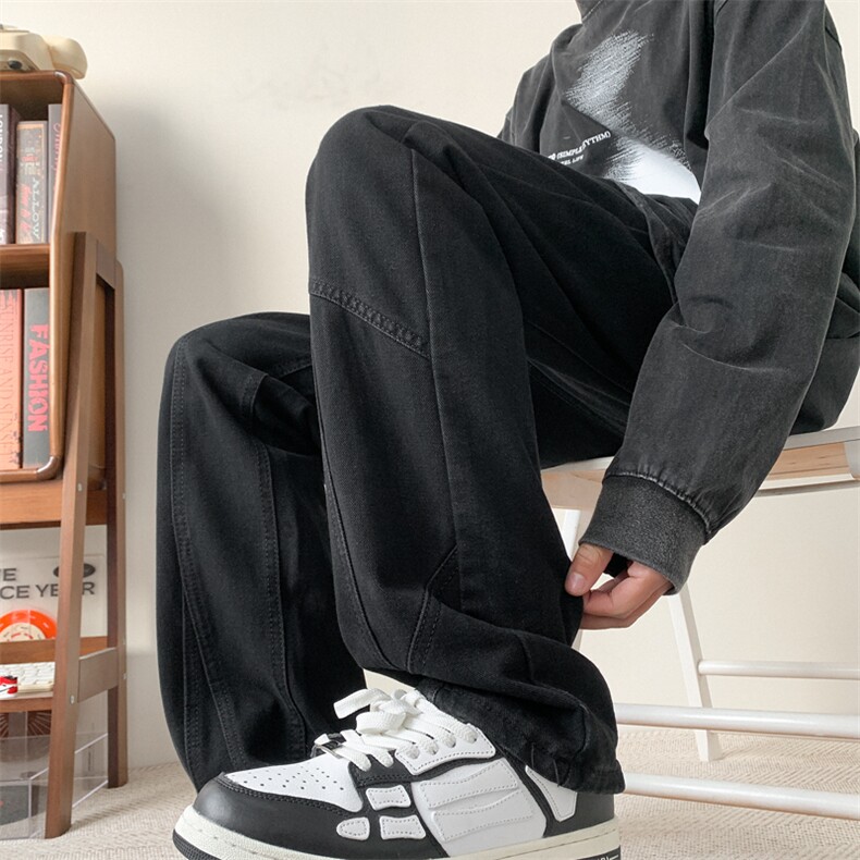 现货主推差价大2024春秋款水洗微喇叭复古牛仔裤男-P55-限价68,男装牛仔裤,星座310A-1