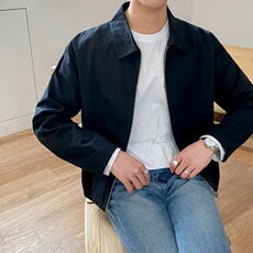 2025网红黑色行政夹克外套男款春秋季成熟稳重男装美式翻领夹克衫，男装夹克，星座1210-1
