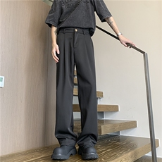 大夏季轻薄冰丝裤男休闲裤拖地裤宽松垂感小西裤K2666-特P38，男装休闲裤，电商A099