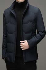 新款冬季鹅绒羽绒服男士休闲立领中青年外套夹克SNNYR86860-P220，男装羽绒服，电商B212（原钱塘6029）