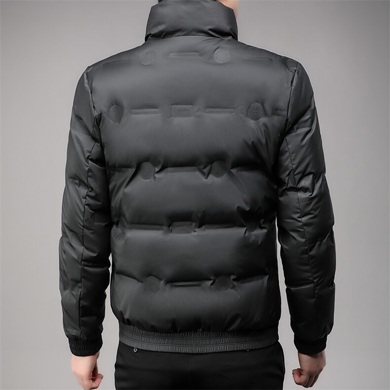 秋冬季立领羽绒服男士白鸭绒轻薄短款潮服休闲户外保暖外套,男装羽绒服,钱塘6003（原4033）