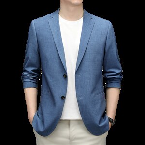 BZ82373钱塘2020-2中青年时尚休闲简约合身男士西装外套P145图片