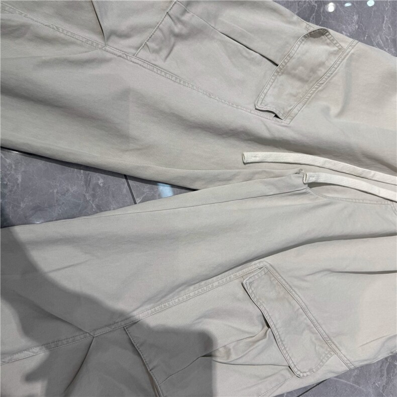 1506/QA150/P46伞兵裤男褶皱多口袋工装宽松直筒阔腿休闲长裤子,男装工装外套,星座1506