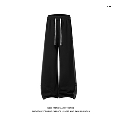 华棉62%S-3XL潮牌美式设计感时尚垂顺卫裤X1520特批：42：78，男装休闲裤，星座718