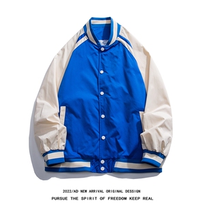 光板 得物\唯品二开 秋装插肩袖拼色棒球服夹克外套 JK870P55图片
