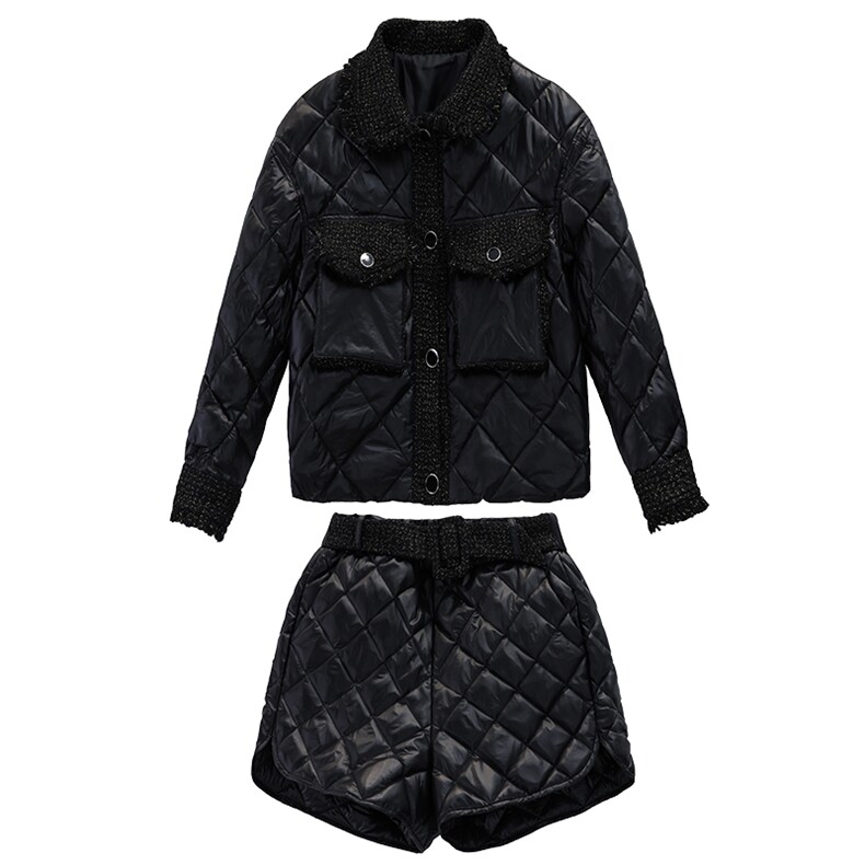 2021冬季新款时尚保暖棉服修身显瘦短款外套,女装棉衣/棉服,布芭啦