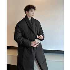 港风西装风衣高级感派克服棉衣过膝中长款棉衣男MY77948P138控198，男装风衣，星座226-1