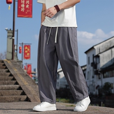 高品质风夏季新款亚麻长裤男休闲裤哈伦裤子K600-P65，男装休闲裤，星座313B-4（原星座309A-1）