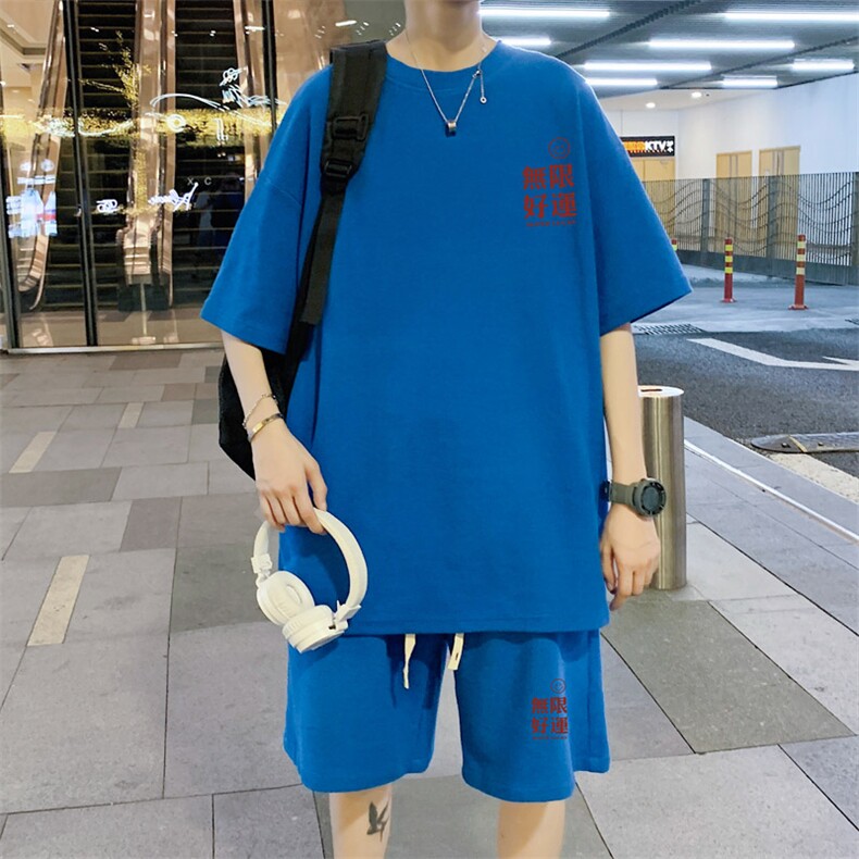 ！重磅推荐！2024夏季新款华夫格短袖套装HTZ19P50,男装T恤,电商B220