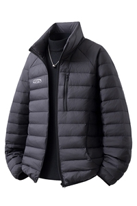 有90绒报告 印花轻便M-5XL大码白鸭羽绒服男78187P238控328图片