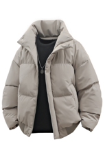 支持二开冬装加棉加厚立领外套男女棉衣光板面包服棉服M816-P70，男装棉衣，电商A441