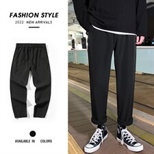 新款2022冰丝裤新款休闲运动九分裤舒适直筒裤1216-特批：20，男装休闲裤，星座718-1