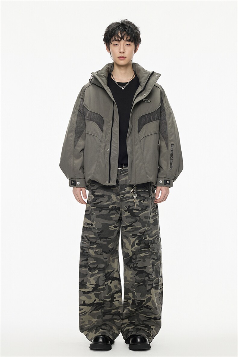 潮牌加厚羽绒服男女2025冬连帽面包服宽松白鸭绒保暖外套719,男装羽绒服,电商A234