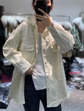 新款日系长袖网红衬衫轻熟风，女装衬衫，L·H·X