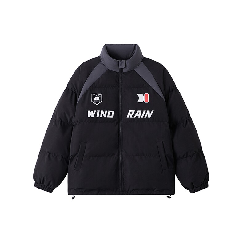 MY960-P125控178 抖音品冬季美式高街插肩袖立领棉服男女宽松外套图片